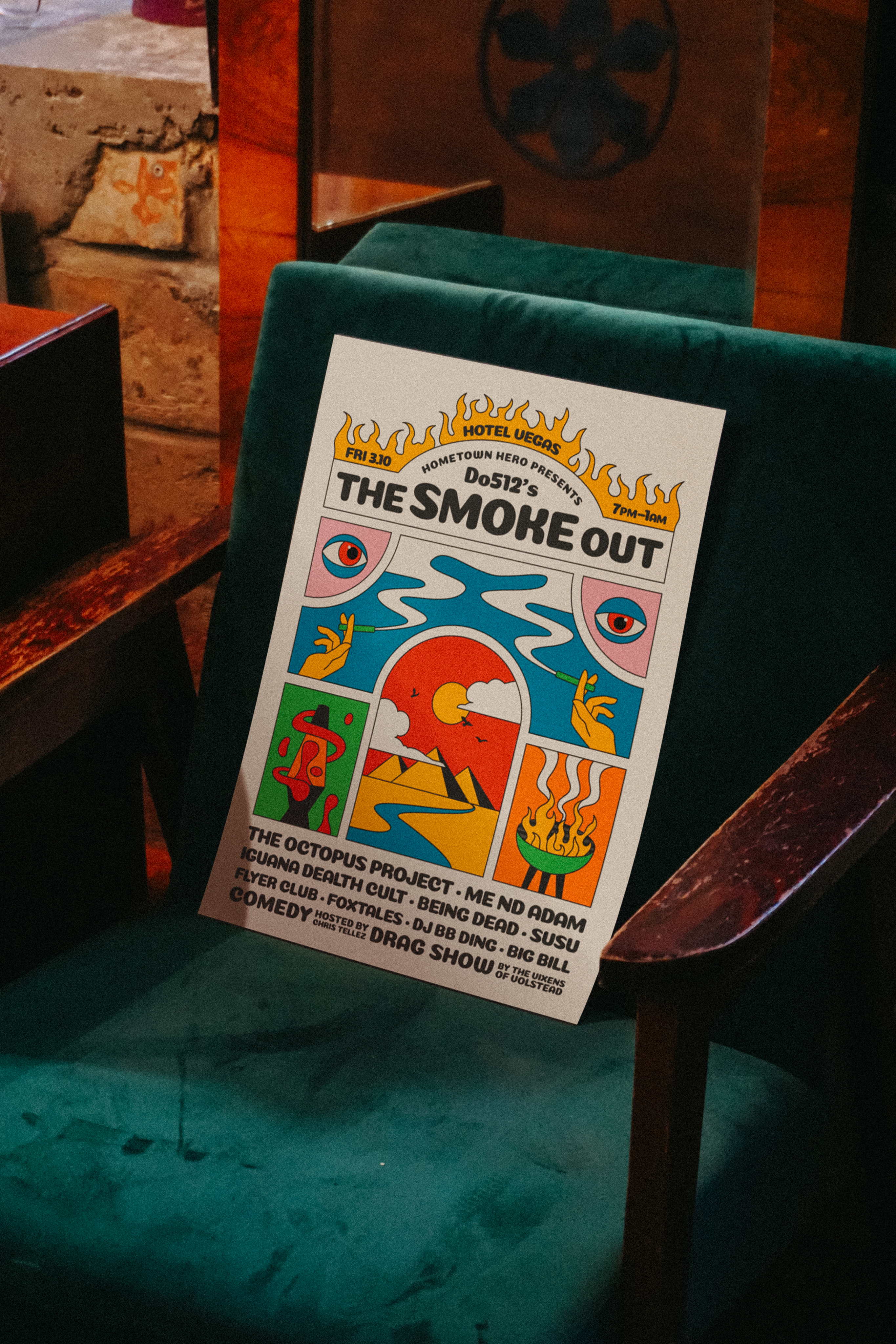 Graphic depicting a mountain peak at sunset cropped in a circle with the words RANGE CRAZY above and below.